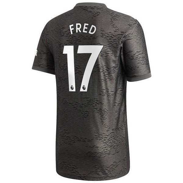 Camiseta Manchester United NO.17 Fred 2ª Kit 2020 2021 Negro